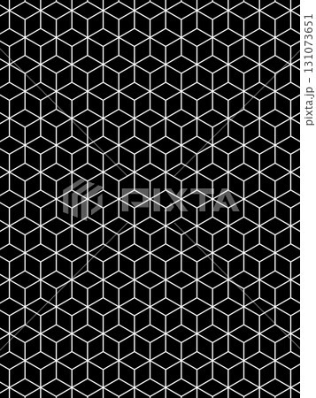 黒の六角形の重なりの背景 131073651