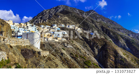 beautiful villages of Greece - imprssive Olimbos in Karpathos island beautiful villages of Greece - imprssive Olimbos in Karpathos island 131073827