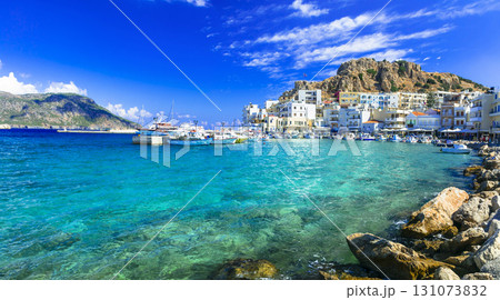 beautiful islands of Greece - Karpathos with pictorial capital Pigadia beautiful islands of Greece - Karpathos with pictorial capital Pigadia 131073832