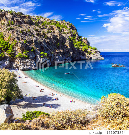 amazing beaches of Greek islands. Karpathos, Achata amazing beaches of Greek islands. Karpathos, Achata 131073834