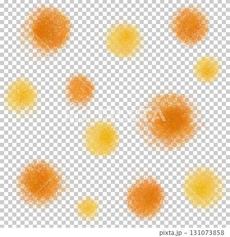 Random background illustration of orange and yellow yarn balls Random background illustration of orange and yellow yarn balls 131073858