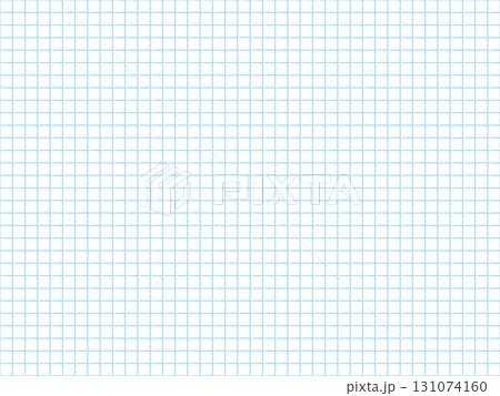 手書きの方眼紙・グリッドの背景素材　ライン　青・水色　かわいい 131074160