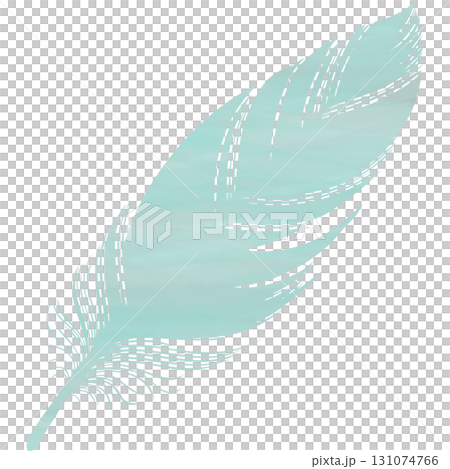 Beautiful watercolor bird feather icon image illustration 131074766