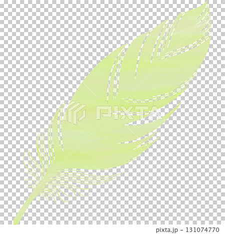 Beautiful watercolor bird feather icon image illustration 131074770