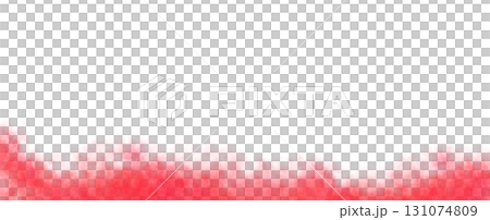 Red smoke template mockup with transparent background for show effects, stage design and dramatic visual scenes 131074809