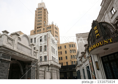 上海映画村(上海影視楽園)に再現されたオールド上海の街並み 上海映画村(上海影視楽園)に再現されたオールド上海の街並み 131075814
