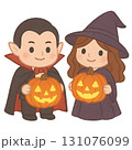 ハロウィンパーティーを楽しむ子供たち 131076099