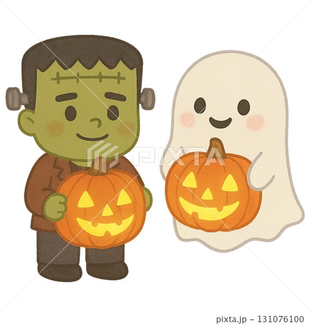 ハロウィンの仮装をした子供 131076100