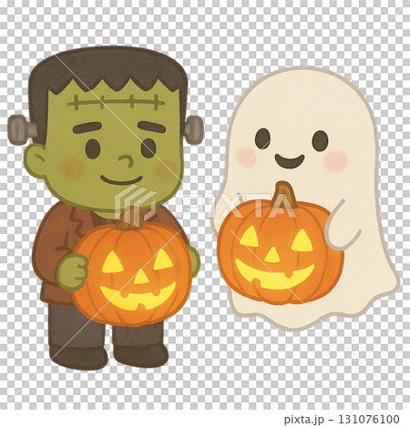 ハロウィンの仮装をした子供 131076100