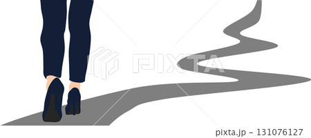 目標達成へのロードマップのイラスト 131076127