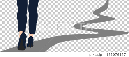 Illustration of a roadmap to achieving your goals 131076127