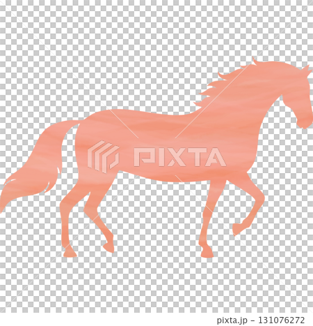綺麗な水彩模様の馬のアイコンのイメージの 綺麗な水彩模様の馬のアイコンのイメージの 131076272