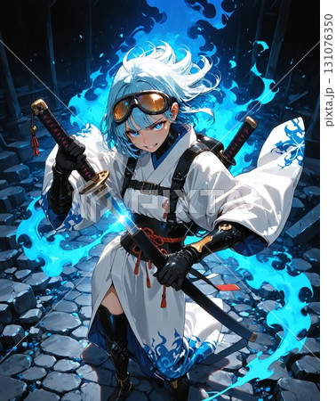 戦う女剣士キャラクター 131076350
