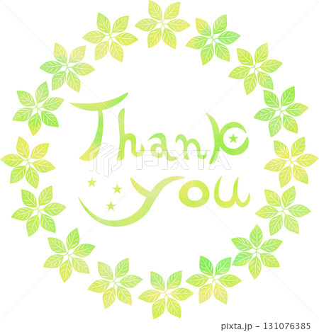 綺麗な水彩模様のThank you!のアイコンのイメージのイラスト 綺麗な水彩模様のThank you!のアイコンのイメージのイラスト 131076385