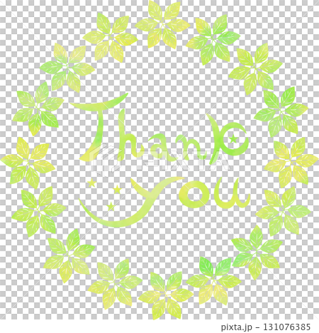 綺麗な水彩模様のThank you!のアイコンのイメージのイラスト 綺麗な水彩模様のThank you!のアイコンのイメージのイラスト 131076385