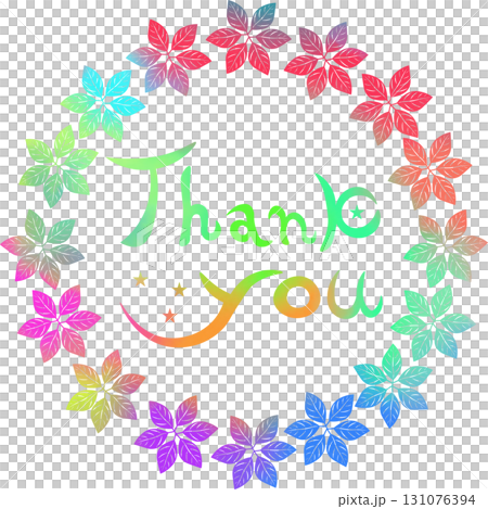 美麗的水彩畫謝謝你！圖示圖像插圖 131076394