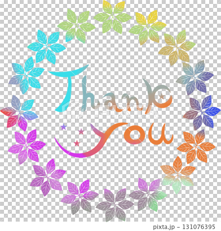 美麗的水彩畫謝謝你！圖示圖像插圖 131076395