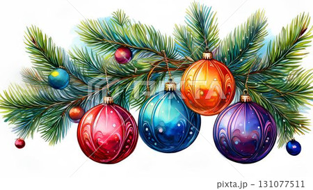 easter decorations on snow 131077511