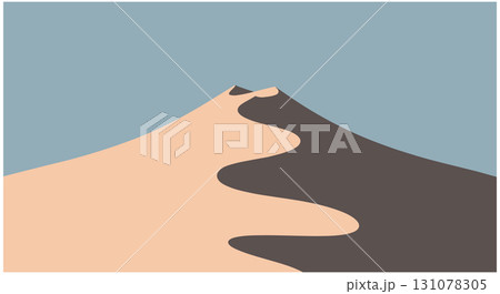 Majestic Desert Dune Landscape Under a Clear Sky Majestic Desert Dune Landscape Under a Clear Sky 131078305