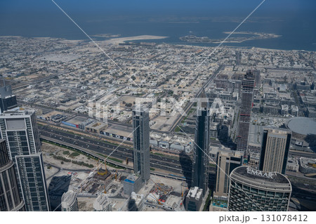 ブルジュ・ハリファから望むドバイ市街/ドバイ,アラブ首長国連邦(UAE) ブルジュ・ハリファから望むドバイ市街/ドバイ,アラブ首長国連邦(UAE) 131078412