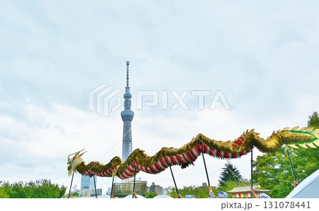 待乳山開山会 聖天まつり特別記念祭の金龍の舞　東京 131078441