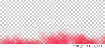 Red smoke template mockup with transparent background for show effects, stage design and dramatic visual scenes 131078541