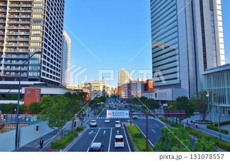 夕暮れの横浜市役所前　神奈川 131078557