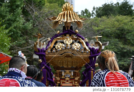 新宿十二社熊野神社例大祭の宮出し 東京 新宿十二社熊野神社例大祭の宮出し 東京 131078779