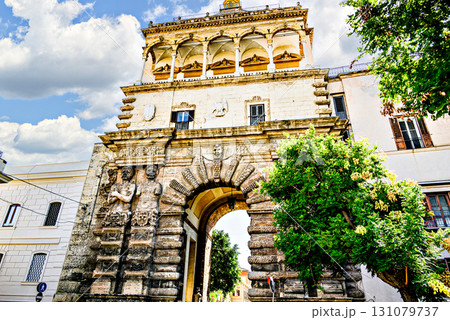 Famous image of the Porta Nuova in Palermo, Palermo, Sicily Famous image of the Porta Nuova in Palermo, Palermo, Sicily 131079737