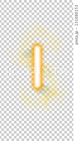 Glowing yellow vertical bar resembling neon indicator with smoke effect isolated on transparent background modern template mockup Glowing yellow vertical bar resembling neon indicator with smoke effect isolated on transparent background modern template mockup 131080153