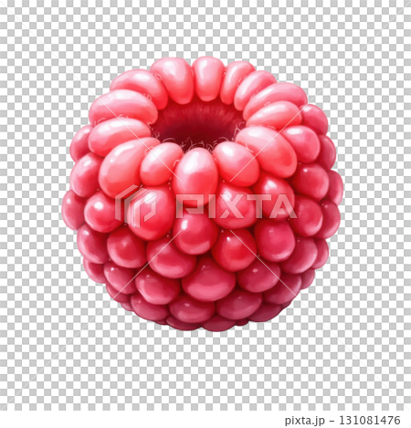 A Delicious and Vibrant Raspberry Isolated on a Black Background Freshness A Delicious and Vibrant Raspberry Isolated on a Black Background Freshness 131081476