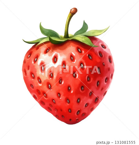 Vibrant Watercolor Strawberry Illustration for Food and Beverage Concepts Artwork Vibrant Watercolor Strawberry Illustration for Food and Beverage Concepts Artwork 131081555