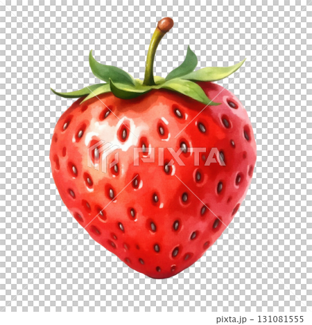 Vibrant Watercolor Strawberry Illustration for Food and Beverage Concepts Artwork Vibrant Watercolor Strawberry Illustration for Food and Beverage Concepts Artwork 131081555