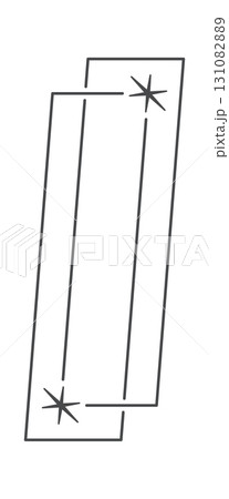 Star decorated frame y2k element 131082889