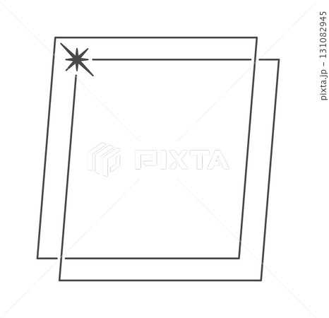Square shape aesthetic border design 131082945
