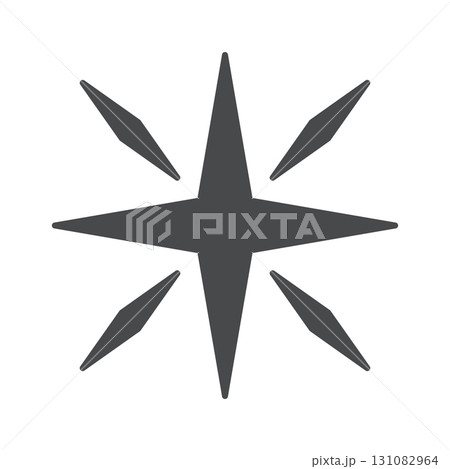 Futuristic twinkle star design element Futuristic twinkle star design element 131082964