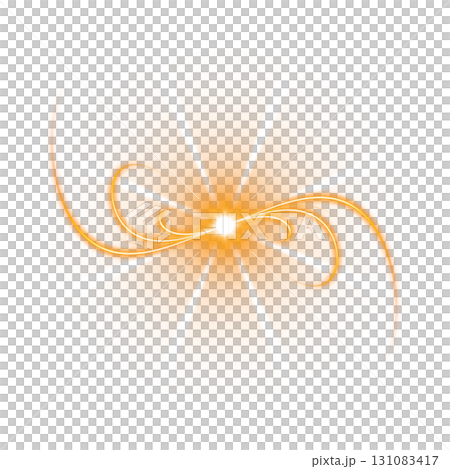 Orange spiral light burst on transparent background Orange spiral light burst on transparent background 131083417