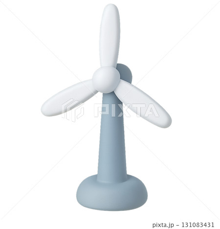 シンプルでエコな風力発電の3dの素材 131083431
