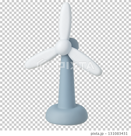簡單環保的風力發電3D素材 131083431
