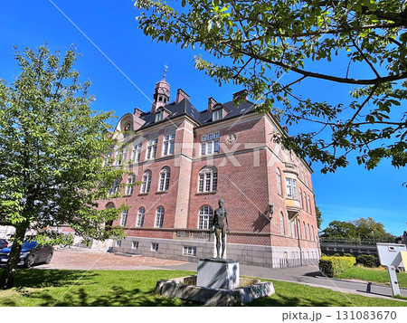 Courthouse. Beautiful buildings in the historic center of the city - Aarhus Courthouse. Beautiful buildings in the historic center of the city - Aarhus 131083670