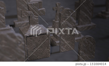 The Grave stone for Halloween concept 3d Rendering. The Grave stone for Halloween concept 3d Rendering. 131084014