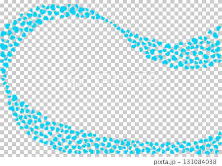 Heart pattern background Light blue solid color Heart 131084038