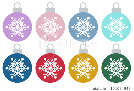 クリスマス飾り オーナメント1 雪 セット 131084942