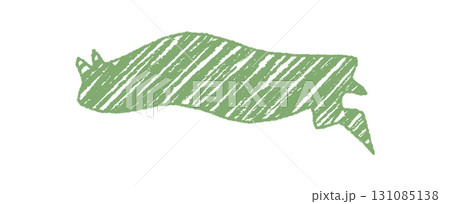 Fluid speech balloon with green crayon scribble and squiggle style in diagonal banner form. Message textbox with playful, organic shape for comment and communication art or child concept. Fluid speech balloon with green crayon scribble and squiggle style in diagonal banner form. Message textbox with playful, organic shape for comment and communication art or child concept. 131085138