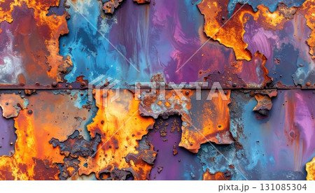 《AI画像》錆びた鉄板 《AI画像》錆びた鉄板 131085304