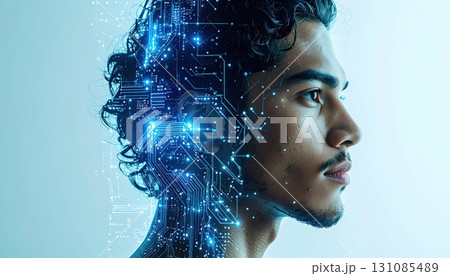 《AI画像》デジタルとの融合イメージ 《AI画像》デジタルとの融合イメージ 131085489