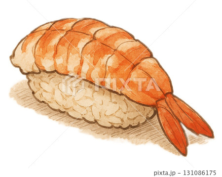 えびの握り寿司のイラスト 131086175