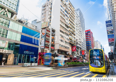 香港のメインストリート 朝のネイザンロード 香港のメインストリート 朝のネイザンロード 131086208