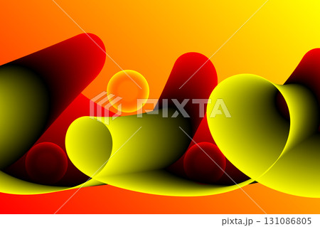 Modern abstract yellow green red gradient background 131086805