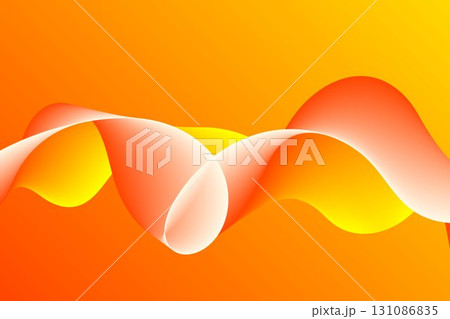 abstract orange yellow gradient wave background design 131086835